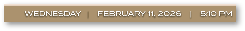 wednesday | february 11, 2026 | 5:10 PM