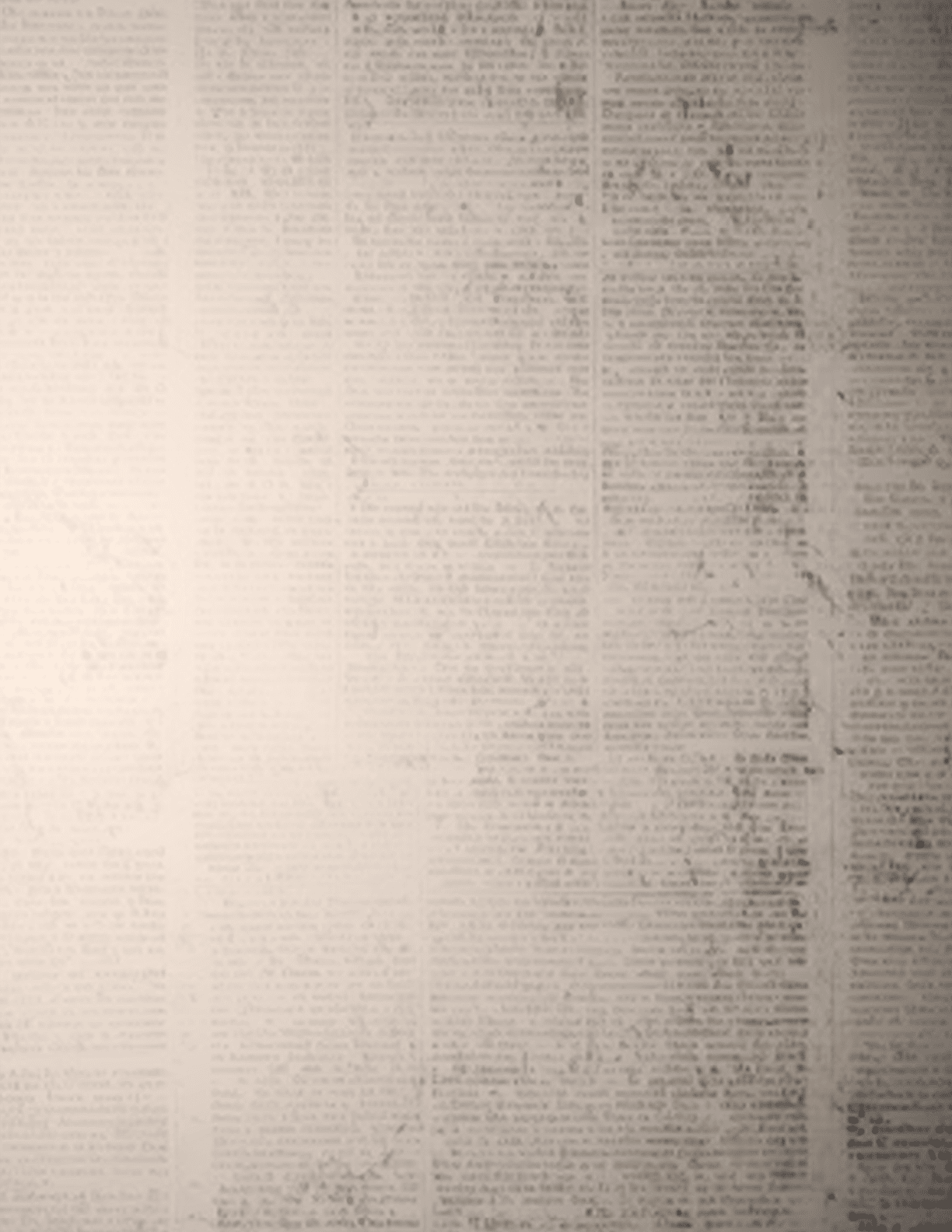 A white wall with a section of text missing. AI generated content