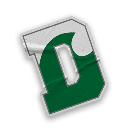 A collection of sports-related items, including a hockey stick, a jersey, and a green and white sign. AI generated content