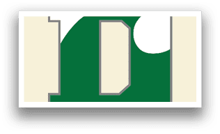 A green and white D on a white background. AI generated content