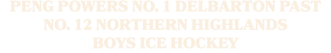 Peng powers No. 1 Delbarton past No. 12 Northern Highlands Boys ice hockey