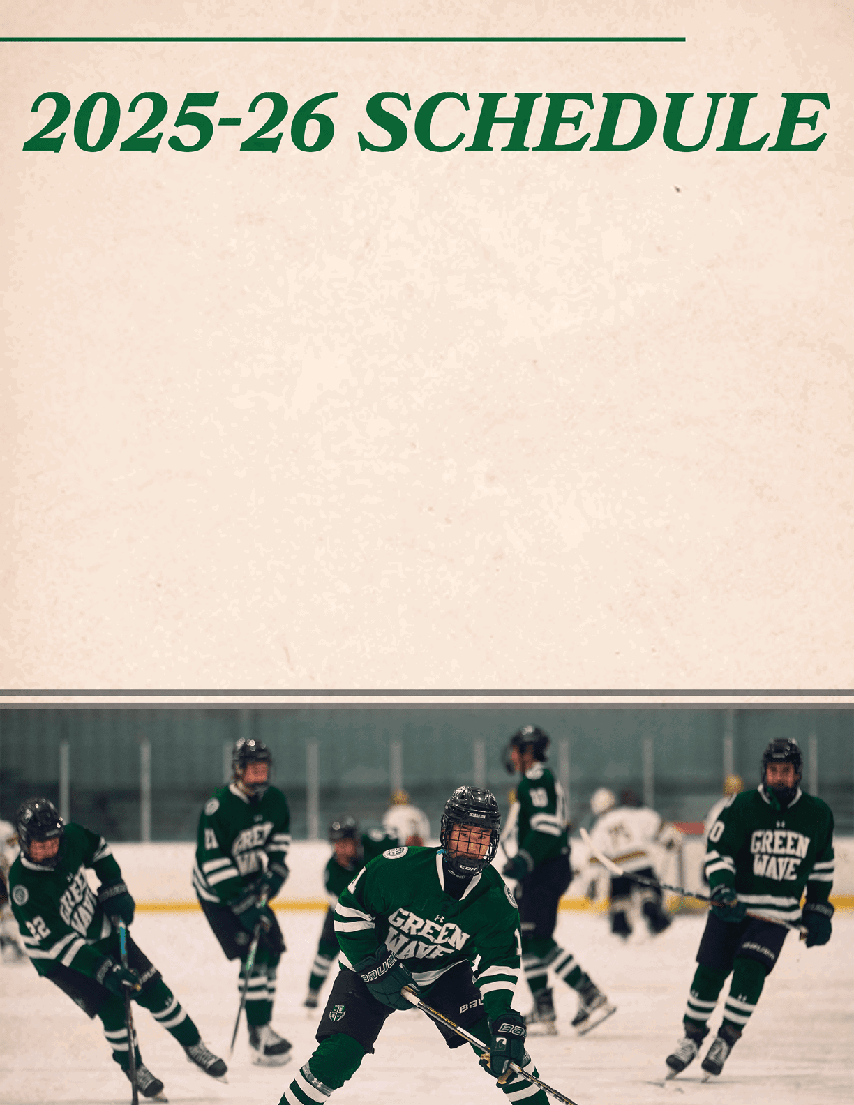 A group of hockey players on the ice, one of them is holding a stick. AI generated content
