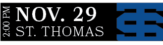 ST. THOMAS,NOV. 29,2:00 P