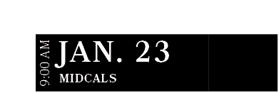 MidCals ,JAN. 23,9:00 AM