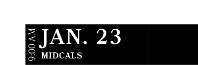 MidCals ,JAN. 23,9:00 A