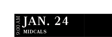 MidCals ,JAN. 24,9:00 A
