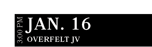 Overfelt JV,JAN. 16,3:00 P