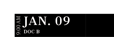 Doc B ,JAN. 09,9:00 A
