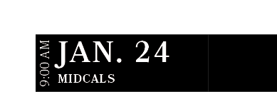 MidCals ,JAN. 24,9:00 A