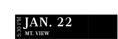 Mt. View ,JAN. 22,5:30 P