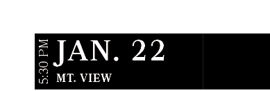 Mt. View ,JAN. 22,5:30 P