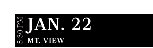 Mt. View ,JAN. 22,5:30 P