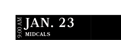 MidCals ,JAN. 23,9:00 A