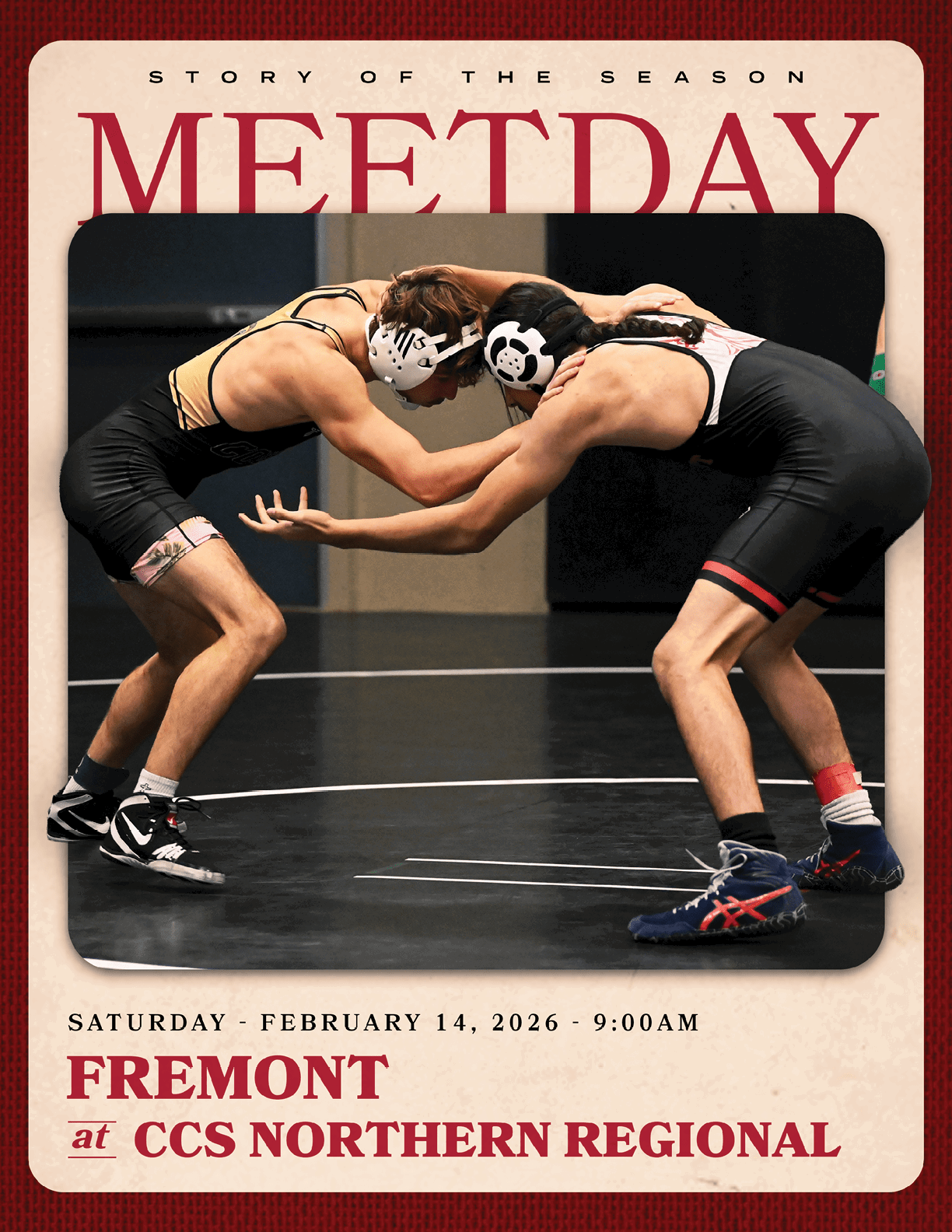 Two wrestlers in a black and white photo. AI generated content