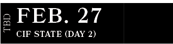 CIF State (Day 2) ,FEB. 27,TB