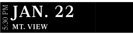 Mt. View ,JAN. 22,5:30 P