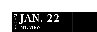 Mt. View ,JAN. 22,5:30 P