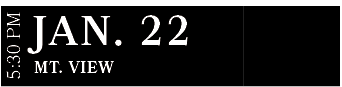 Mt. View ,JAN. 22,5:30 P