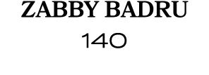 Zabby Badru 140