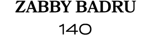 Zabby Badru 140