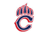 A blue and red logo of a cat with its mouth open. Description generated by AI