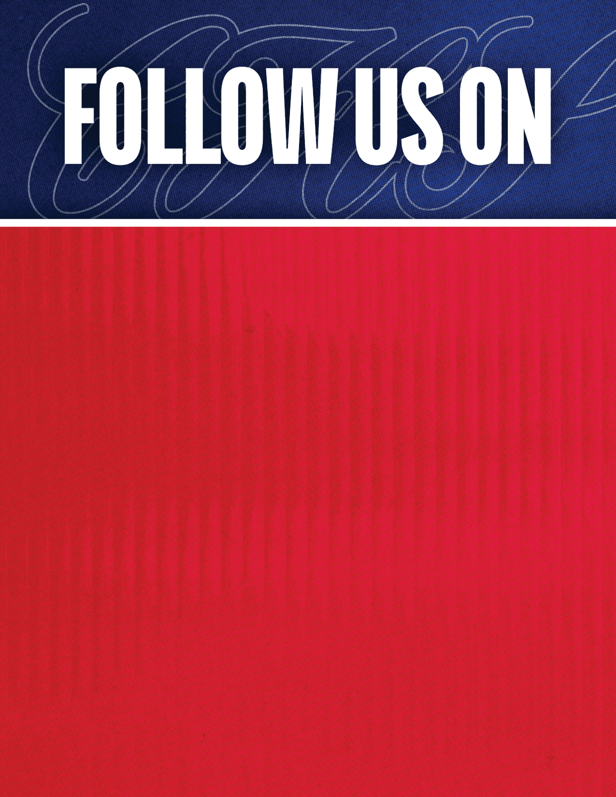 A red and blue striped fabric. Description generated by AI