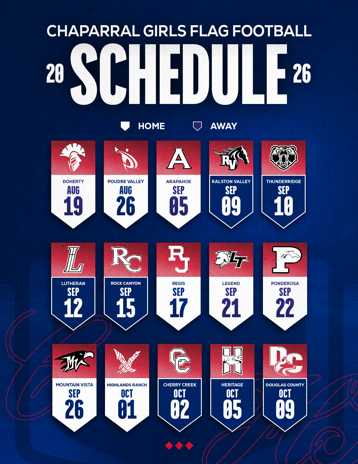 A football schedule for the 2014 season. Description generated by AI