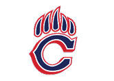A blue and red logo of a cat with its mouth open. Description generated by AI