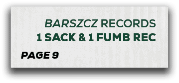 page 9,BARSZCZ RECORDS 1 SACK & 1 FUMB RE