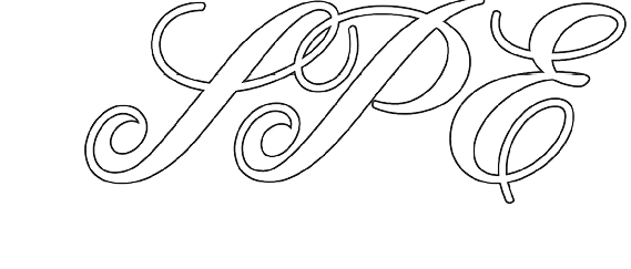 The image shows the stylized, ornate cursive letters “SPE" intertwined with elegant loops and flourishes. Description generated by AI