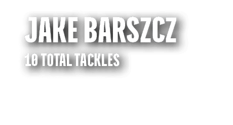 Jake Barszcz 10 total tackles 