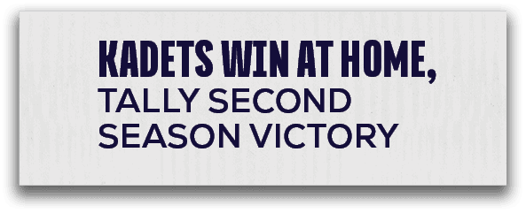 Kadets win at home, tally second season victor