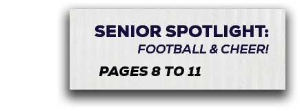 pages 8 to 11,senior spotlight: football & cheer