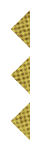 Three black diamond shapes arranged vertically on a white background. Description generated by AI