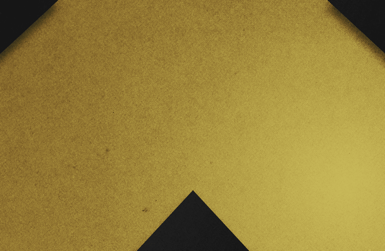 A red and black triangle. Description generated by AI