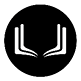 A black and white image of a book. Description generated by AI