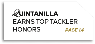 Quintanilla Earns Top Tackler Honors PAGE 1