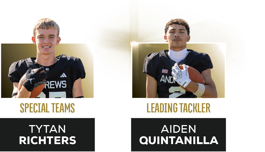 Aiden Quintanilla,LEADING TACKLER,Tytan Richters,SPECIAL TEAM