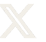 A stylized, geometric letter X with a hollow diagonal cutout running from the top left to the bottom right. Description generated by AI