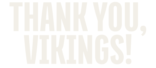 thank you, vikings!