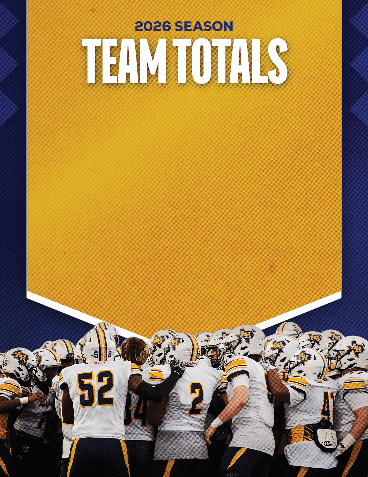 A group of football players standing on a field. Description generated by AI
