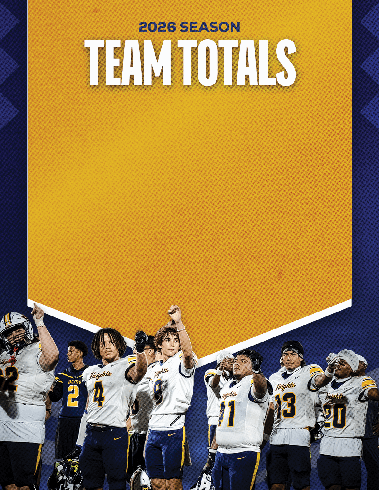 A group of football players standing on a field. Description generated by AI