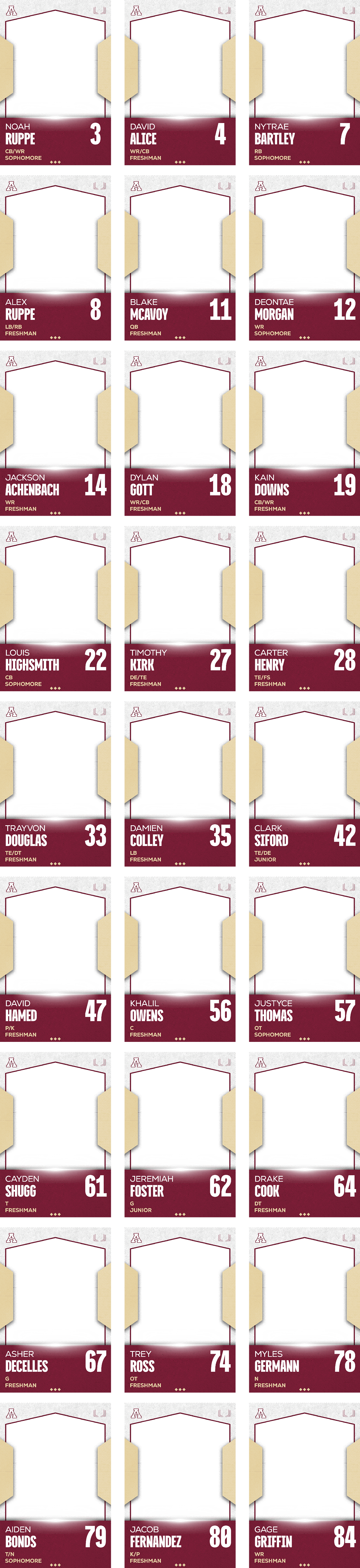 Roster Card