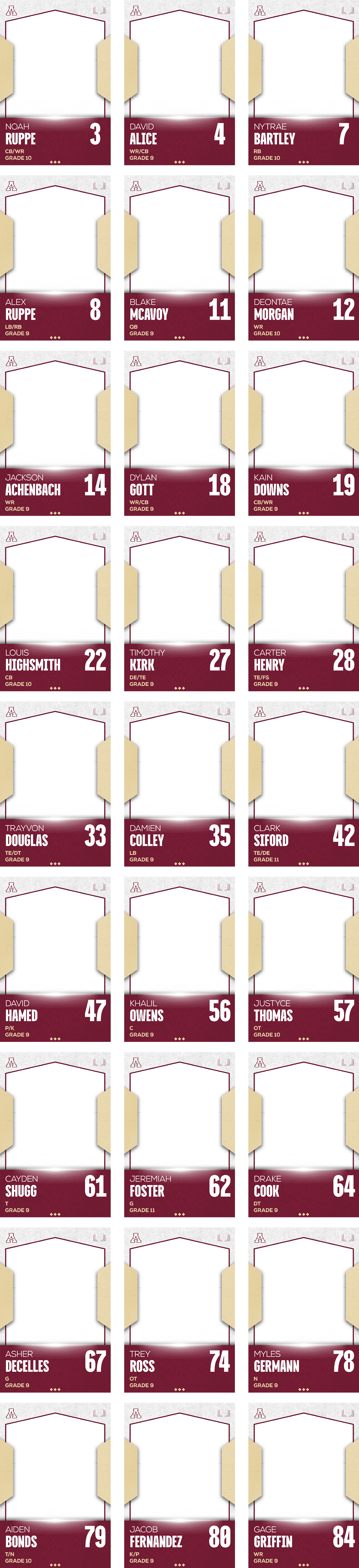Roster Card