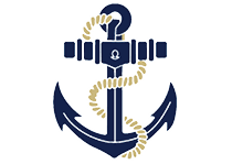 A logo with a green circle and a pirate hat. Description generated by AI
