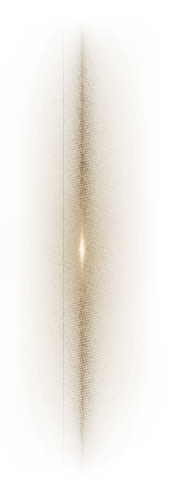 A brown circle with a white light in the center. Description generated by AI