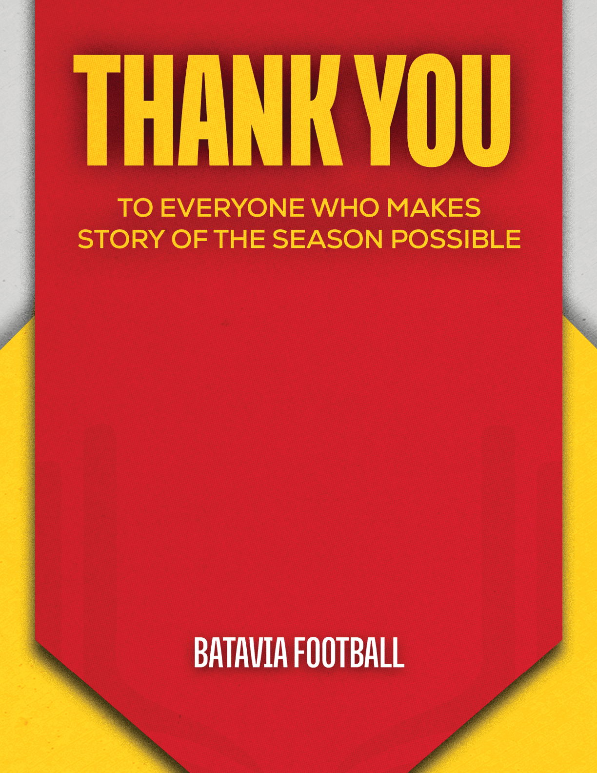 A blue and red banner with the words “Esterro Football" written on it. Description generated by AI