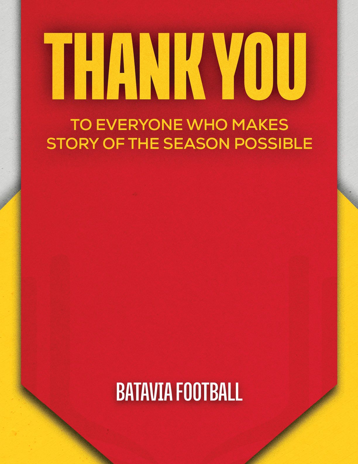 A blue and red banner with the words “Esterro Football" written on it. Description generated by AI