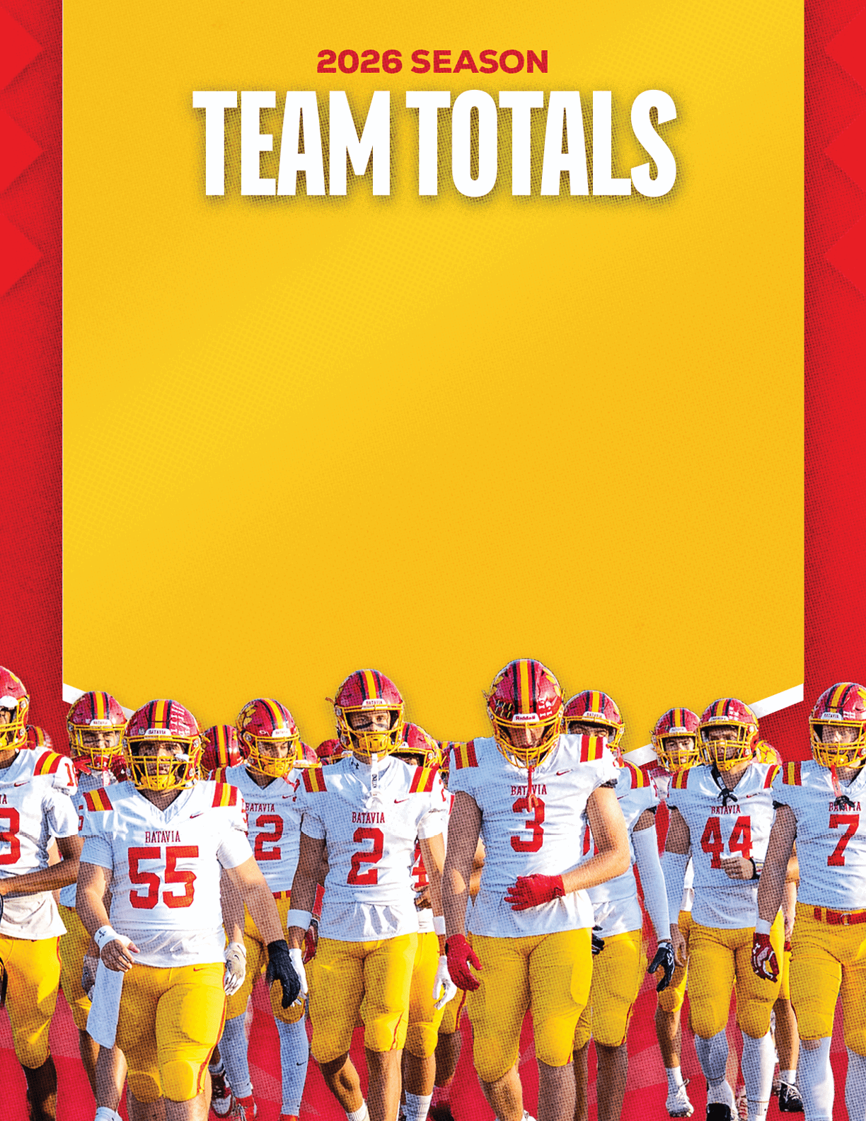 A group of football players standing on a field. Description generated by AI