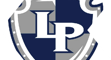 A blue and white bull head. Description generated by AI